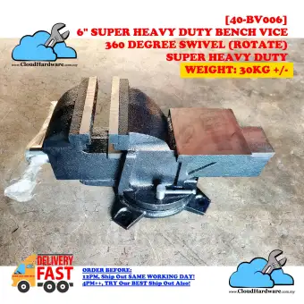 Stock Ready Super Heavy Duty Swivel Bench Vice 6 Inch Heavy Duty