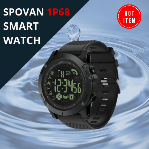 spovan 1p68 smart watch