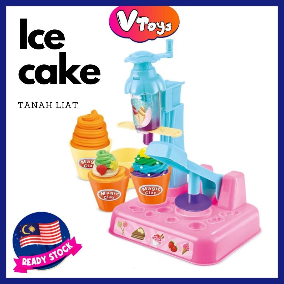 Play Clay Ice Cream Machine Set | Magic Clay DIY Bread Cupcake Noodles Kid  Fun Game Tanah Liat 粘土冰淇淋机儿童玩具 Vtoys | Lazada