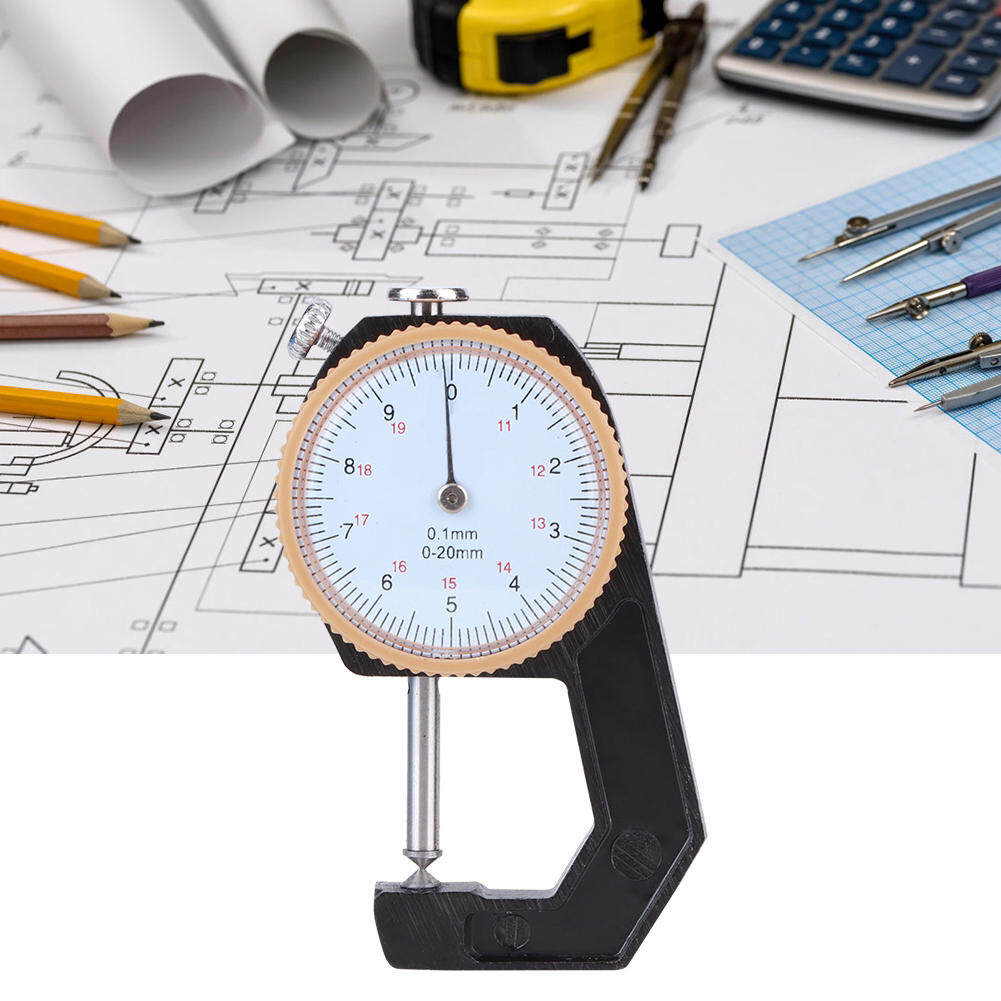 Máy Đo Độ Dày Vòng Quay Số Chính Xác Công Cụ Đo Đầu Nhọn Bằng Phẳng Phạm Vi 0 20 Mm