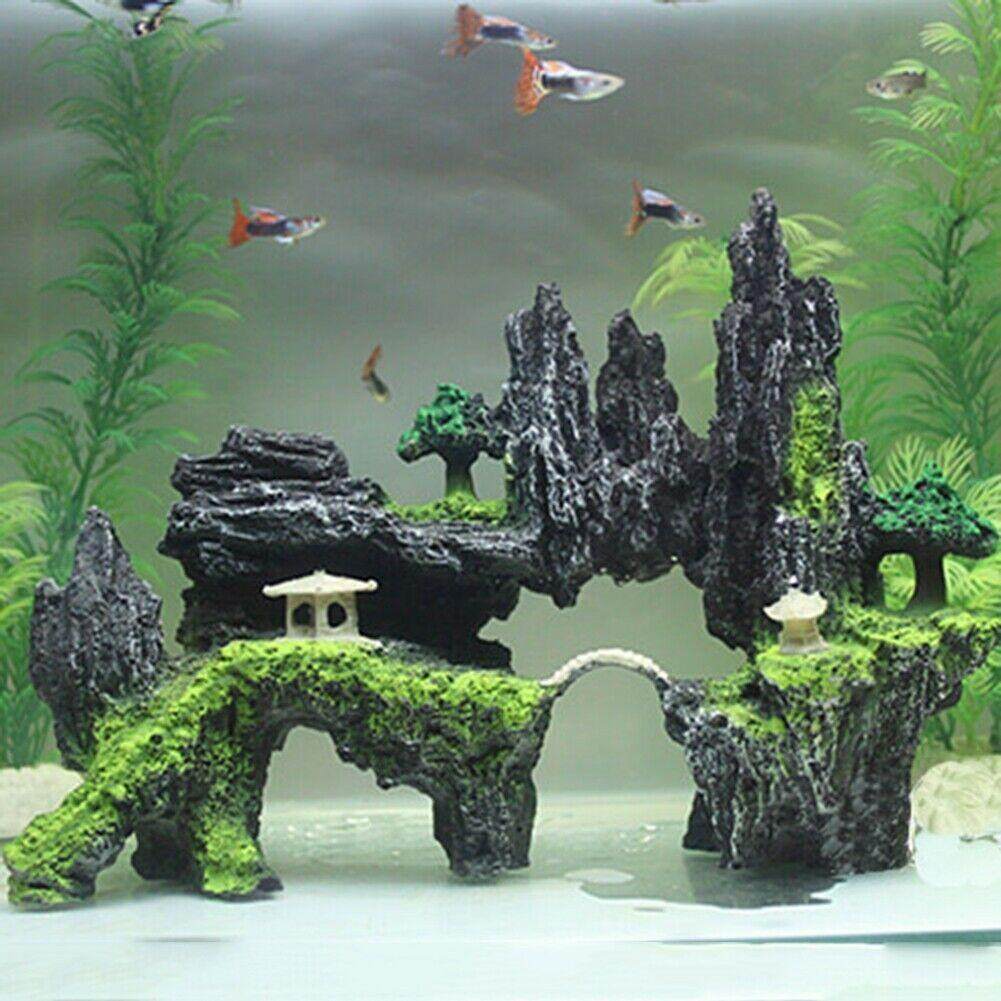 Mô hình Núi đá nhựa trang trí bể cá cảnh  Mô hình núi đá sơn trang giả đá  trang trí tiểu cảnh bon sai mini  Shopee Việt Nam