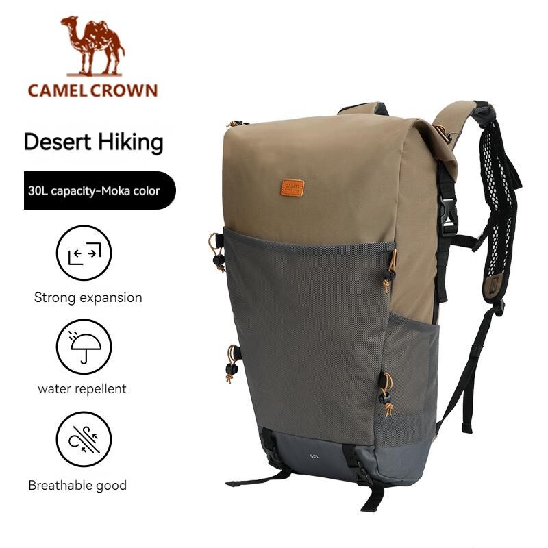 CAMEL CROWN 30LMultipurpose Hiking Backpack Daypack Travel Bag For