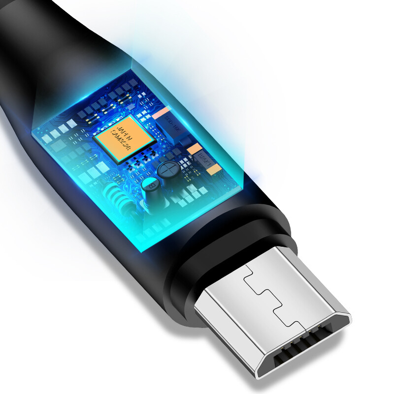 USAMS Micro USB Charger Cable For Android Phone Fast Charging Cable 1M 2A for Phone with Micro port charging
