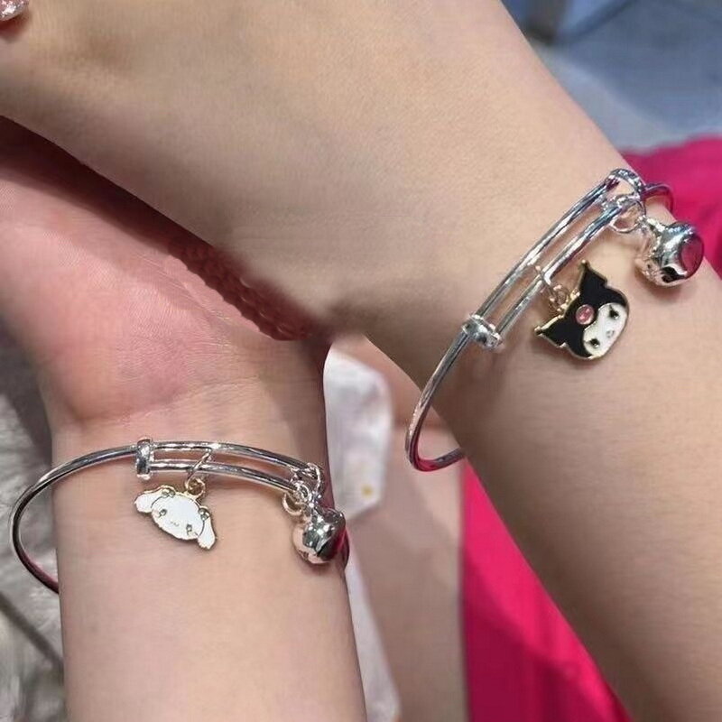 Vòng Tay Chuông Hoạt Hình Dễ Thương Phong Cách Nhật Bản Và Hàn Quốc Cho Nữ Vòng Tay Đôi Tình Bạn Quế Kuromi Quà Tặng Cho Bé Gái