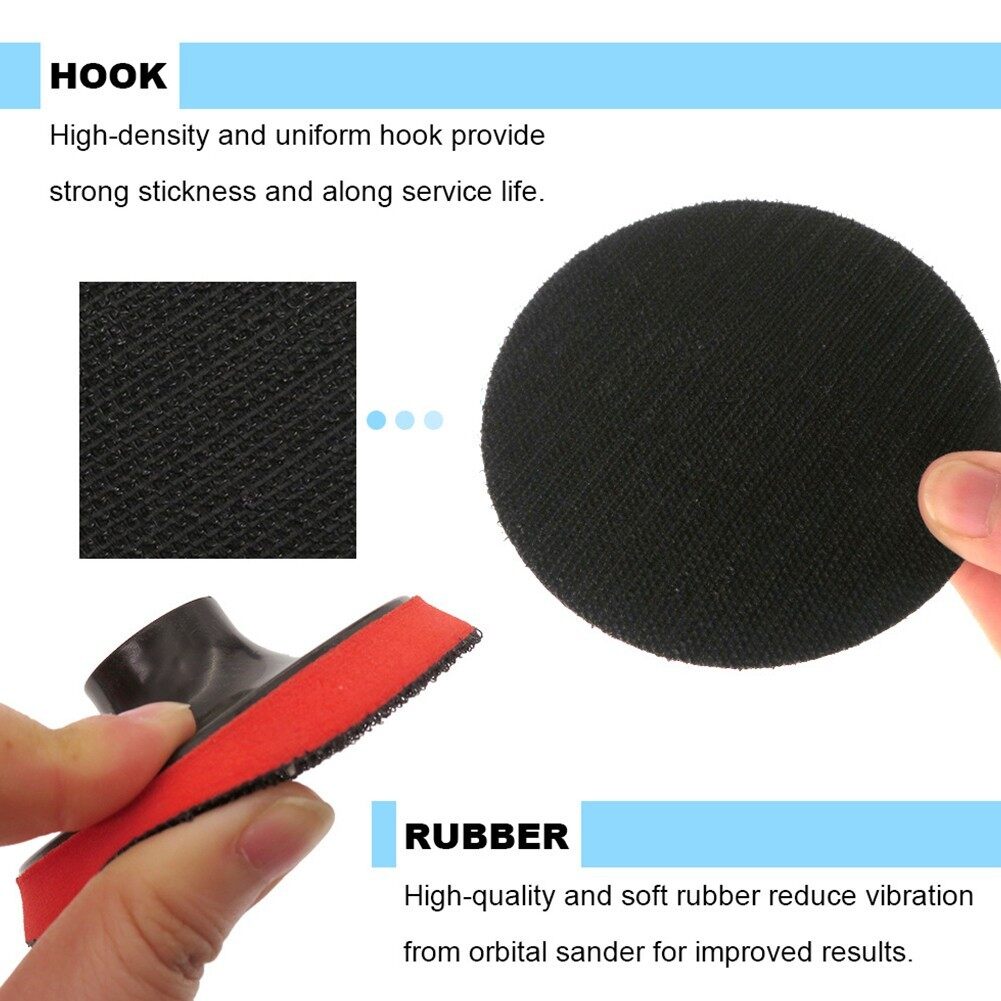 M10 Car Polisher Buffing Sanding Angle Grinder Hook Loop Backing Pad Discs
