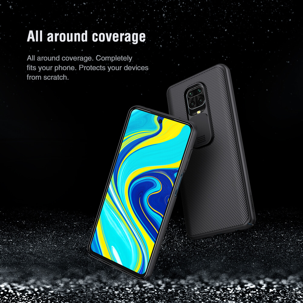 Nillkin Camshield Ốp PC Cho Xiaomi Redmi Note 9 Pro 4g Và Note 9 Pro Max Và Note 9S Trượt Camera Bảo Vệ Quyền Riêng Tư Ốp Lưng