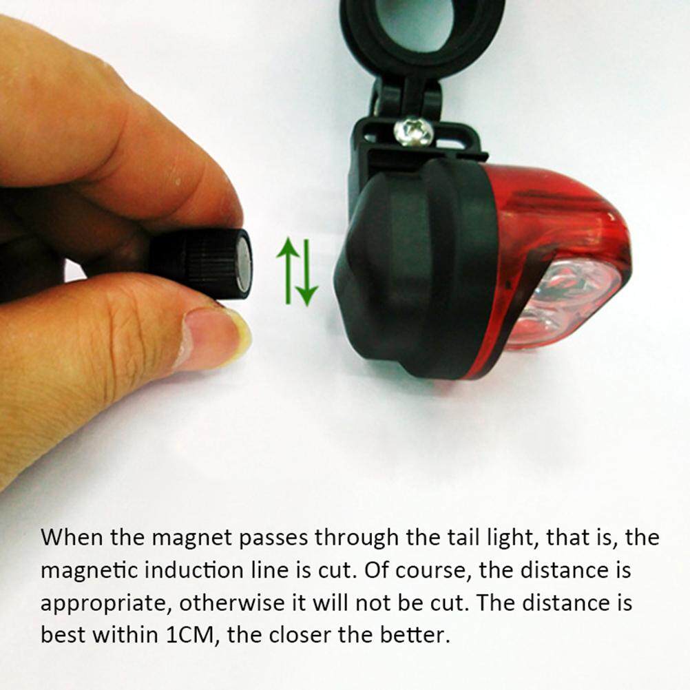 Bicycle LED Tail Light Selfpowered Induction Bike Light Cycling Night Warning Rear