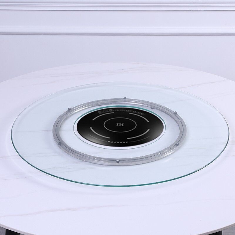 70cm100cm tempered glass hot pot turntable simple kitchen lazy