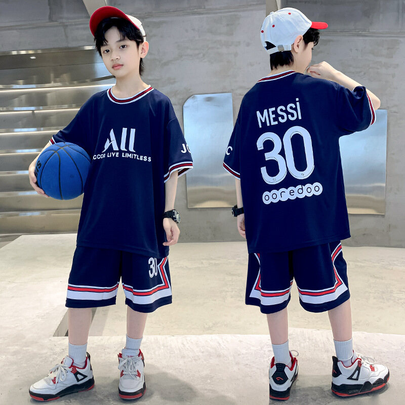 YADOU Children's clothing boys summer suit big boy summer thin section sportswear summer basketball clothing