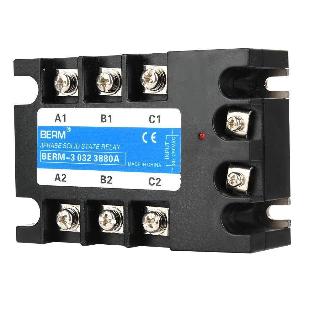 Three Phase Solid State Relay 80-250VAC Input SSR3 AC-AC Electrical Equipment for CNC Machinery，Three Phase Solid State Relay,Relay,Electrical Equipme