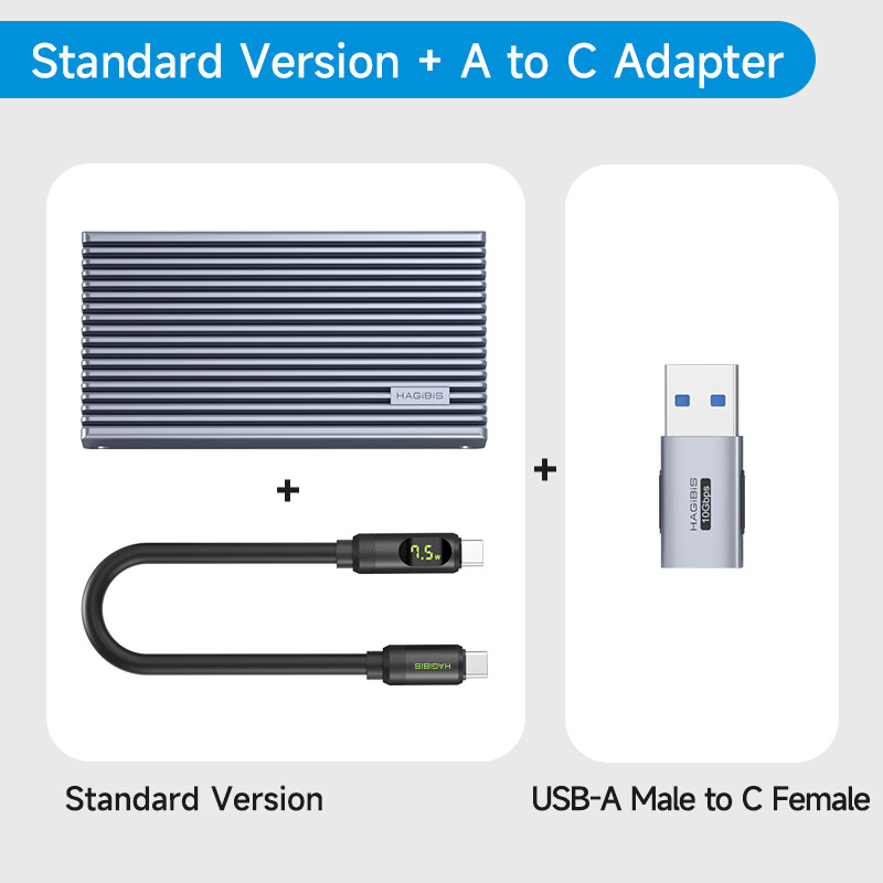 thumbnail image 2 of ORICO NVMe SSD Enclosure 40Gbps M.2 To USB-C Adapter For NVMe M-Key 4TB SSD 2280, Aluminum M2 External SSD Case, Compatible With Thunderbolt 3/4 USB3. 2/3.1/3.0/Type C -M234-Silver 2 of 12