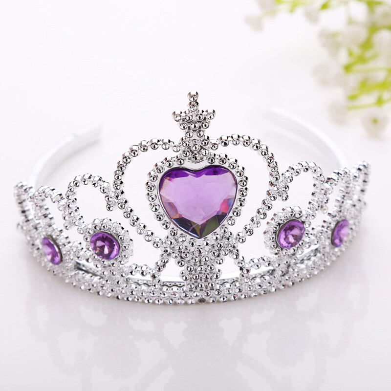 【ZNBY】Frozen children's crown princess tiara hair accessories headband plastic headband
