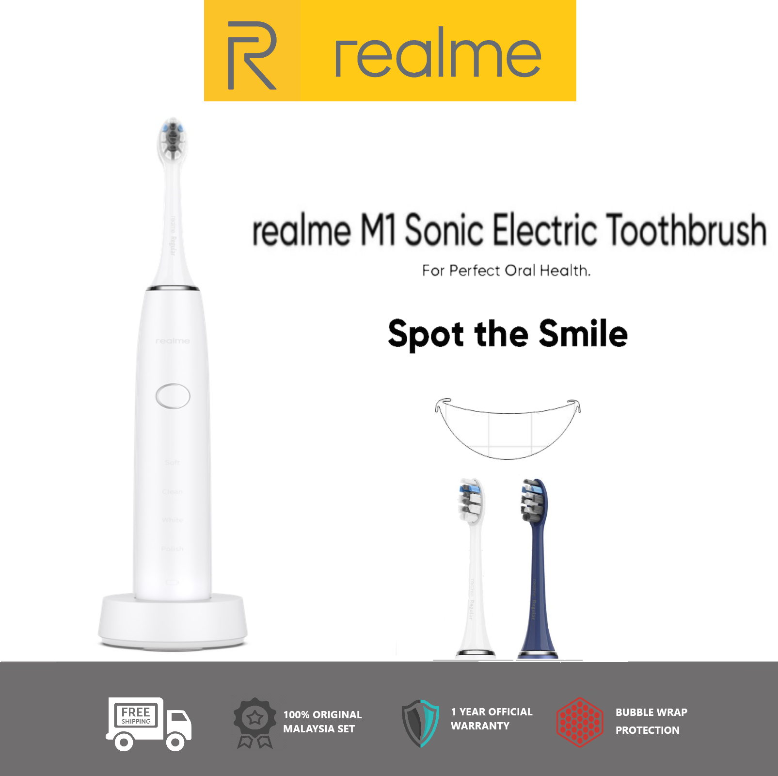 realme toothbrush heads