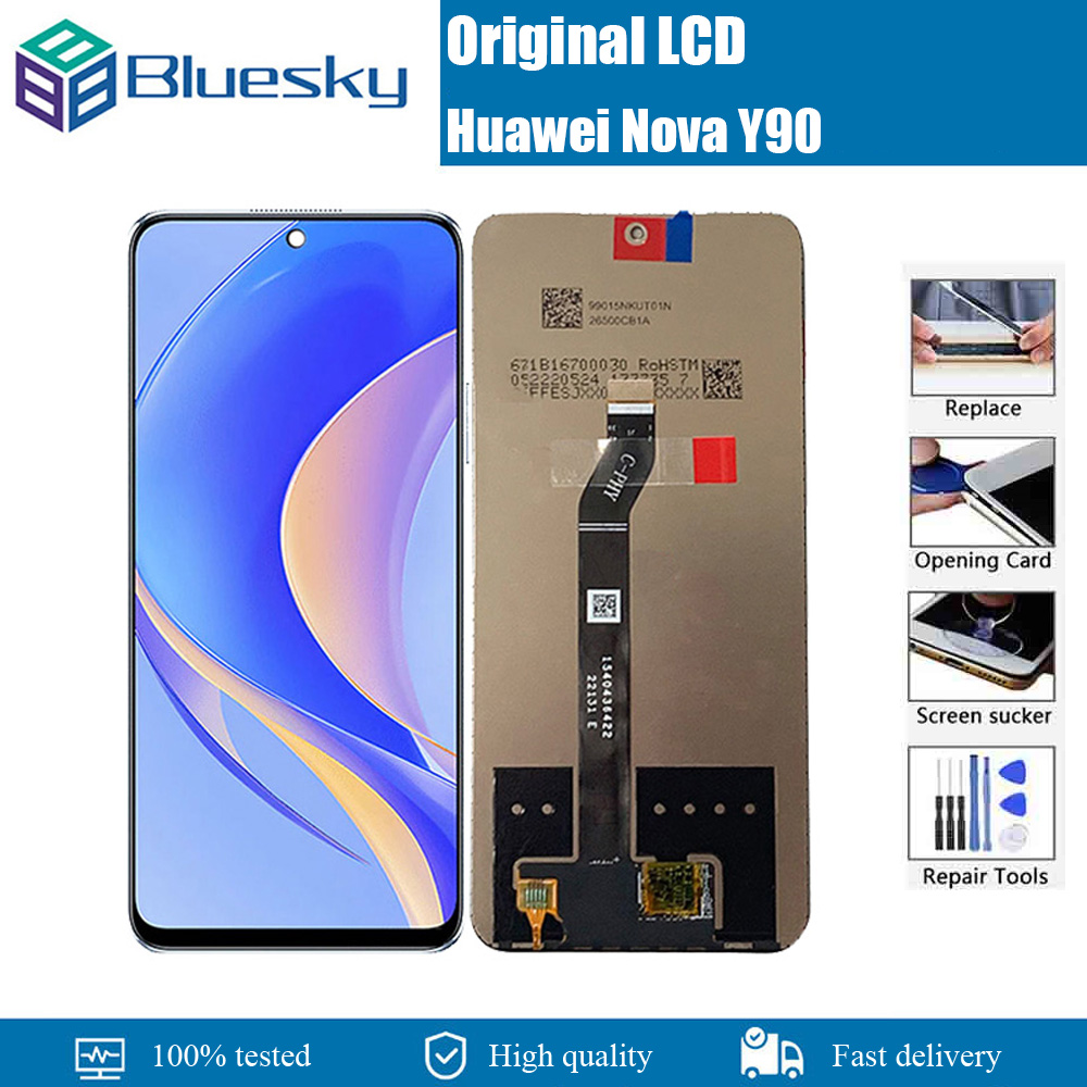 100% Mới Chính Hãng Cho Huawei Nova Y90 LCD CTR-LX2 Màn Hình Hiển Thị Frame + Bộ Số Hóa Màn Hình Cảm Ứng Thay Thế Phụ Tùng Thay Thế Sửa Chữa