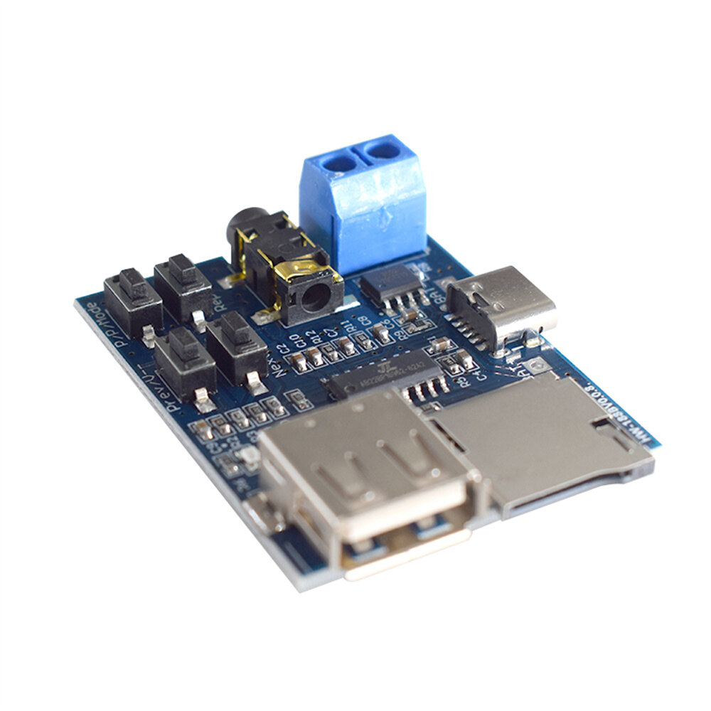Type-C/Cổng Giao Tiếp USB Thẻ TF U Đĩa MP3 Định Dạng Bảng Giải Mã Mô-đun Bộ Khuếch Đại Giải Mã Đầu Phát Âm Thanh