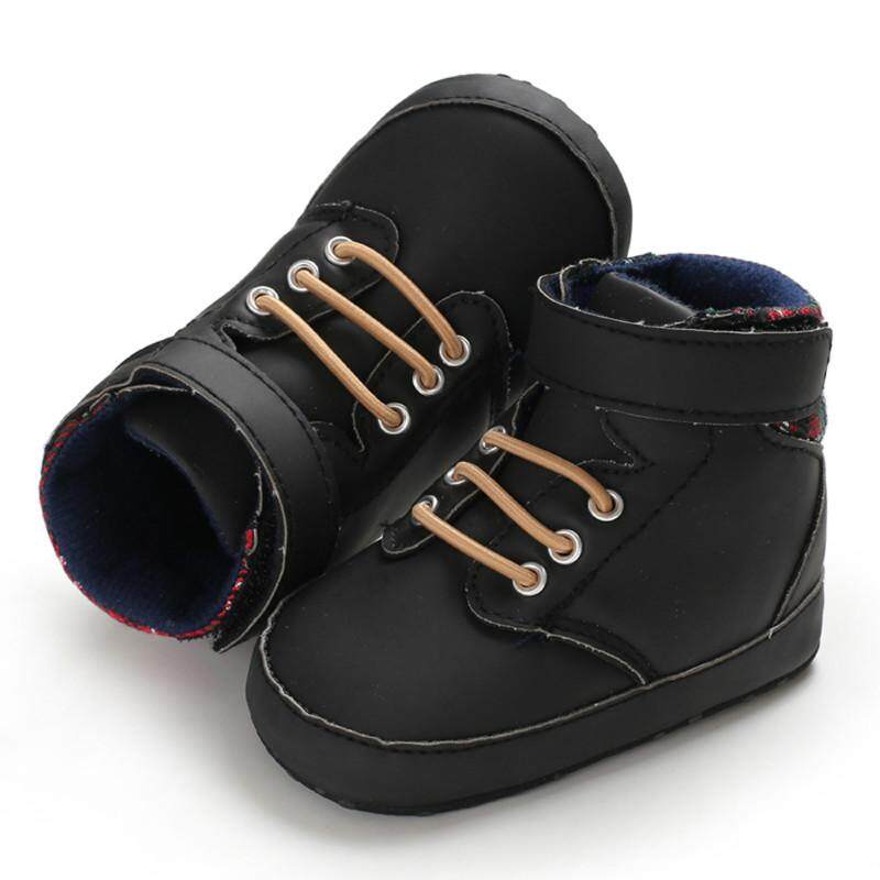 Newborn Baby Boy Girl Soft Sole Leather Crib Shoes Anti-slip Sneaker Prewalker