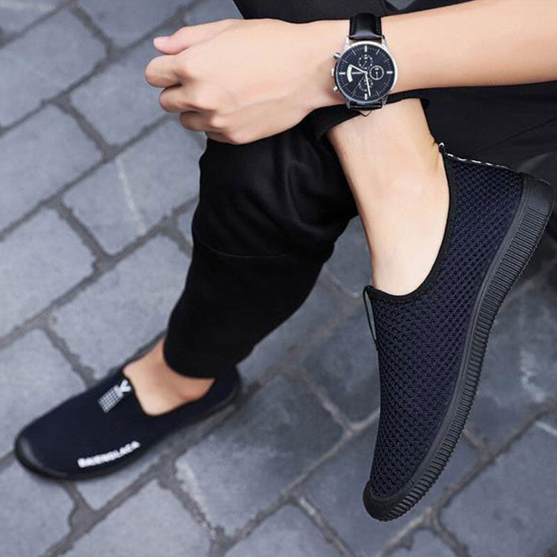 RENBEN Men's slip-on boat shoes Comfortable and Lightweight Men's Sneakers