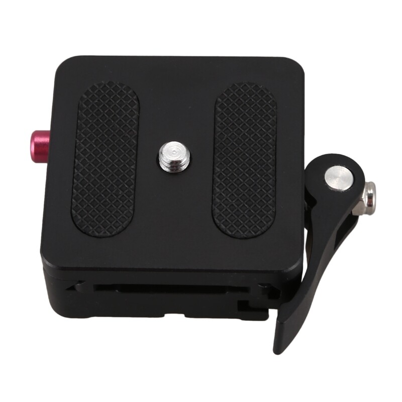 Aluminum 1/4 inch & 3/8 inch Quick Release Plate + Clamp Adapter Mount W/Lock for Dslr Camera Tripod Monopod Ball Head Arca Swiss Rrs