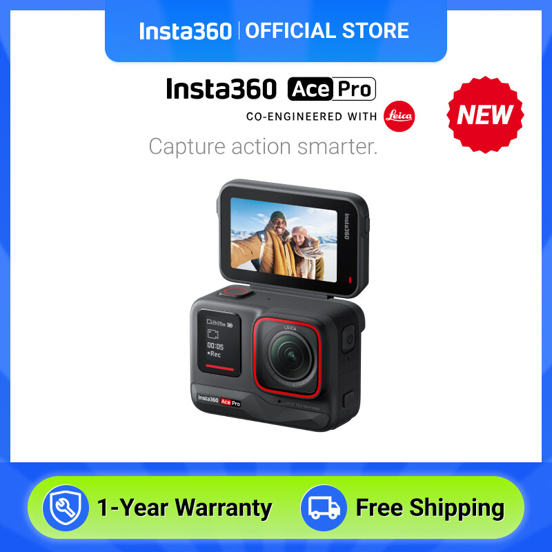 Insta360 Ace Pro - Waterproof Action Camera Co-engineered with Leica,  Flagship 1/1.3 Sensor and AI Noise Reduction - AliExpress