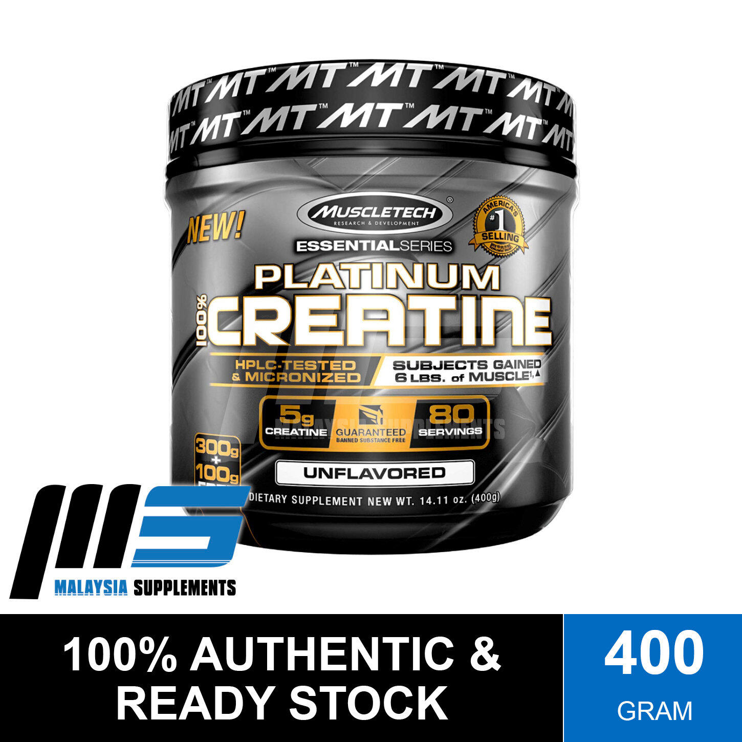 Muscletech Platinum Creatine 400g | Pure Micronized Creatine ...