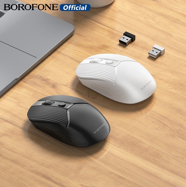 Borofone bg5 wireless bluetooth mouse 2.4g mouse for macbook pc ipad computer dual modes bluetooth 4.0 + usb receiver mouse for laptop pc