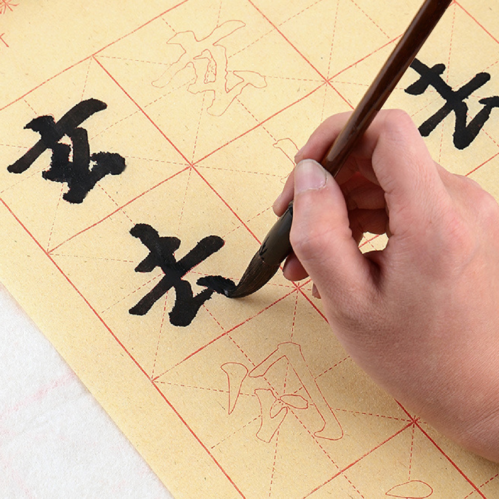 Drawing Brush Traditional Smooth to Write Soft Chinese Calligraphy Writing Brush for Beginner