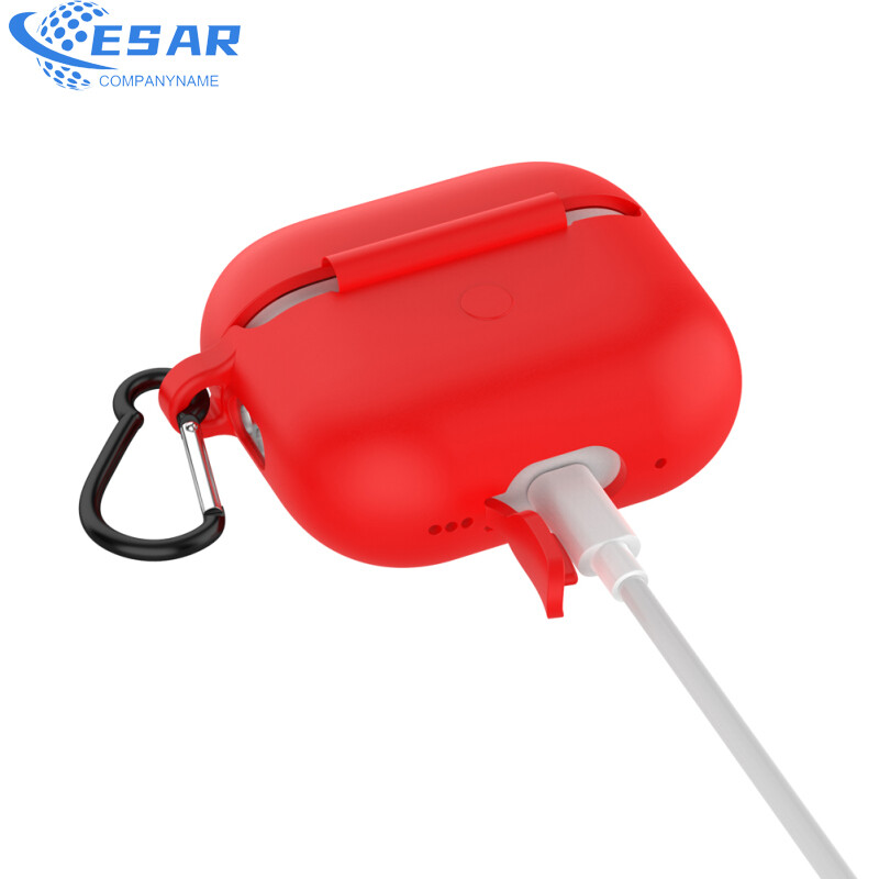 Ready Stock Silicone Cover Case Compatible For Airpods Pro 2 Bluetooth-compatible Headset (with Lanyard Carabiner)