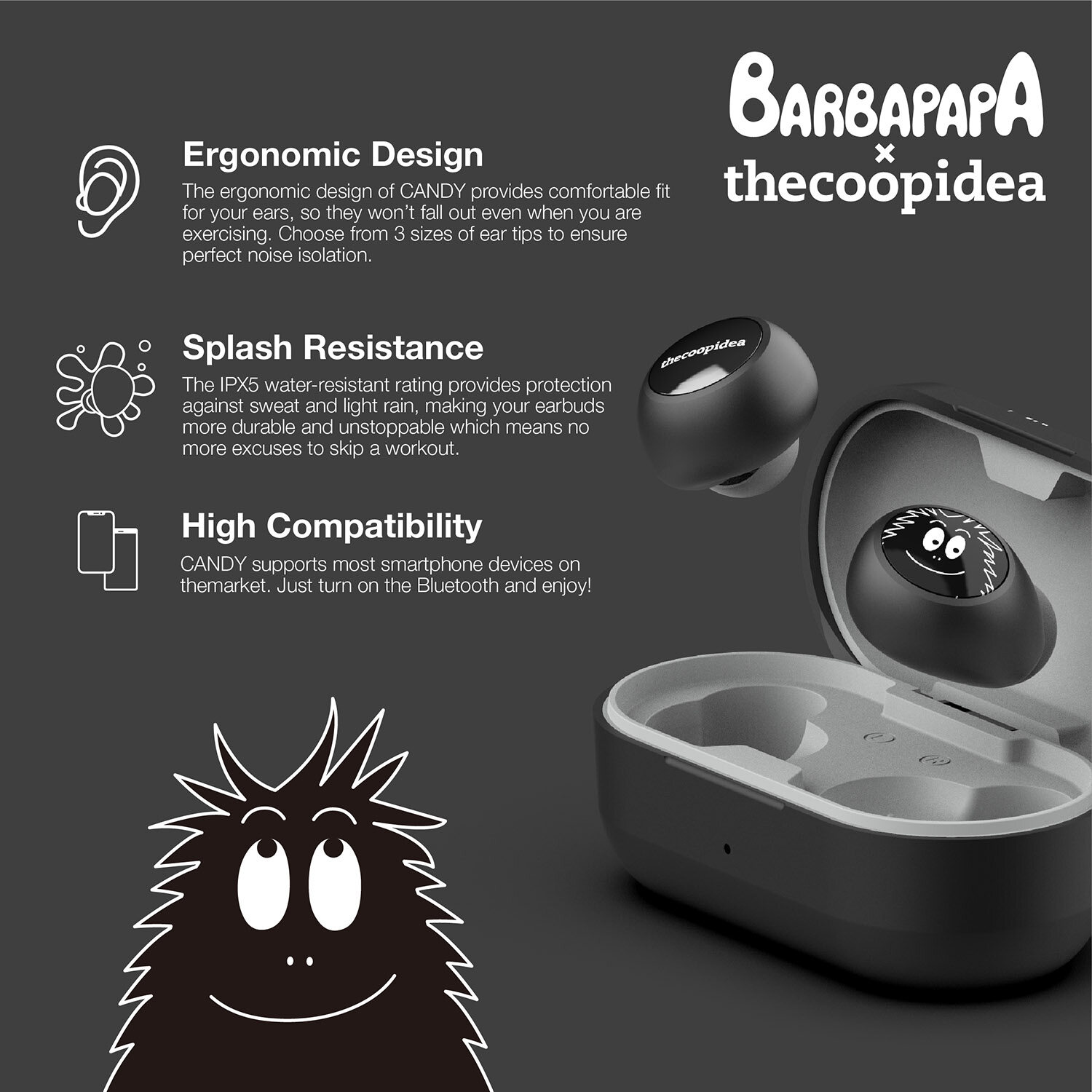 thecoopidea x BARBAPAPA Limited Edition CANDY True Wireless