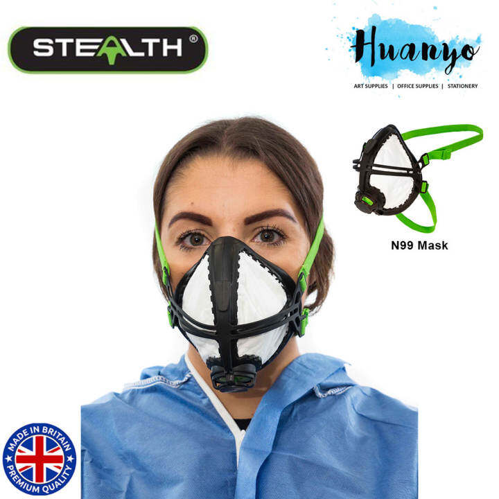 Stealth UK Lite Pro FFP3 N95/N99 Reusable Easy Breathing Respirator