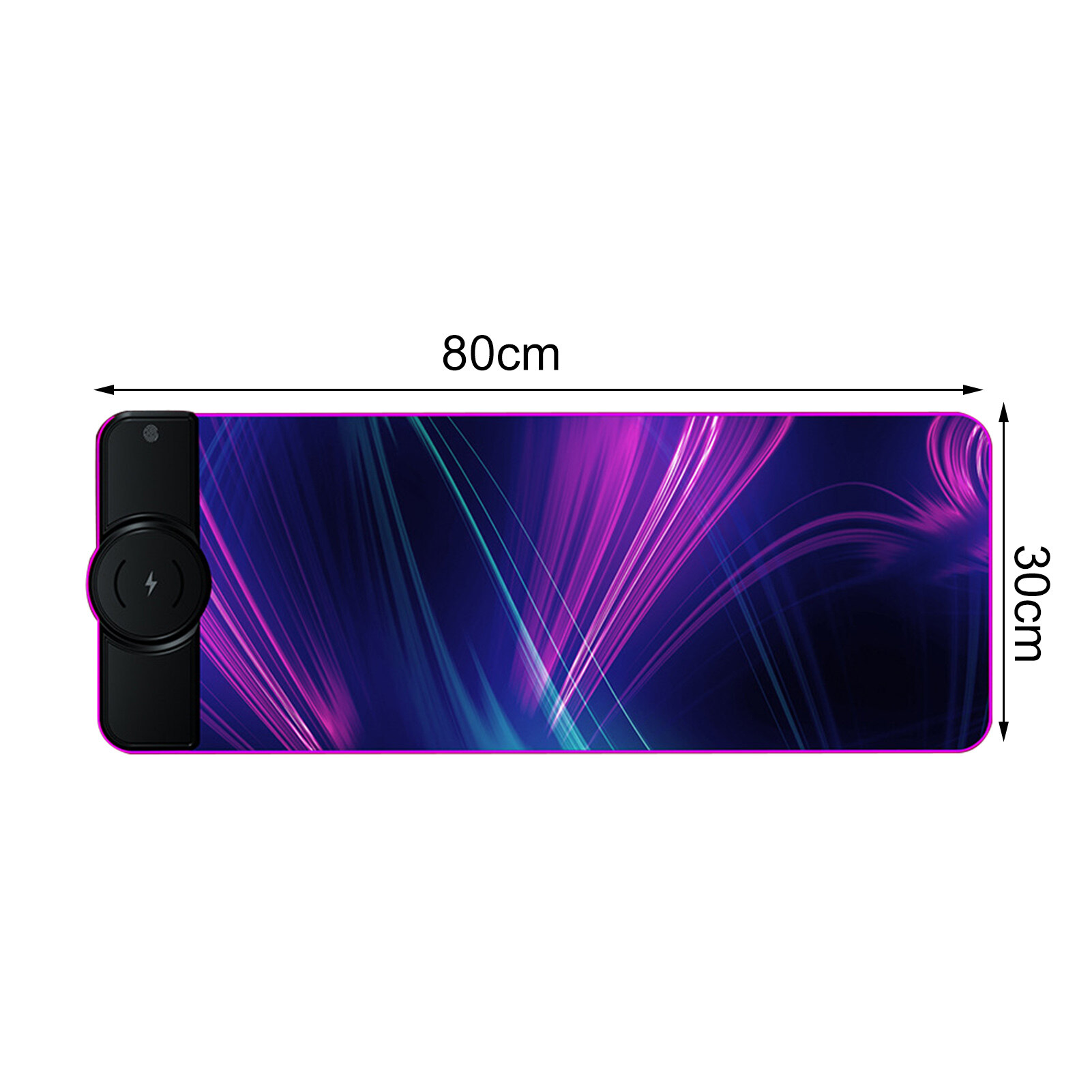 K9186 Mouse Mat Multifunctional Fast Charging 15W RGB Gaming Wireless Charging Computer Mousepad for Home