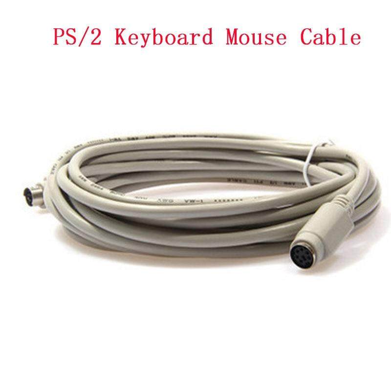 PS/2 Keyboard Mouse Male To Female Extension Cable Lead 6 Pin Motherboard Mouse Computers