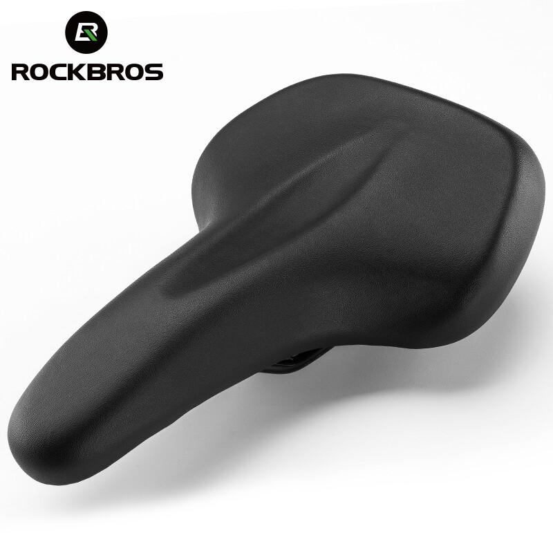 ROCKBROS Bicycle Saddle PU Shockproof 172MM Widened Tail Removable Clip Women Men MTB Seat Saddle Curved Botton