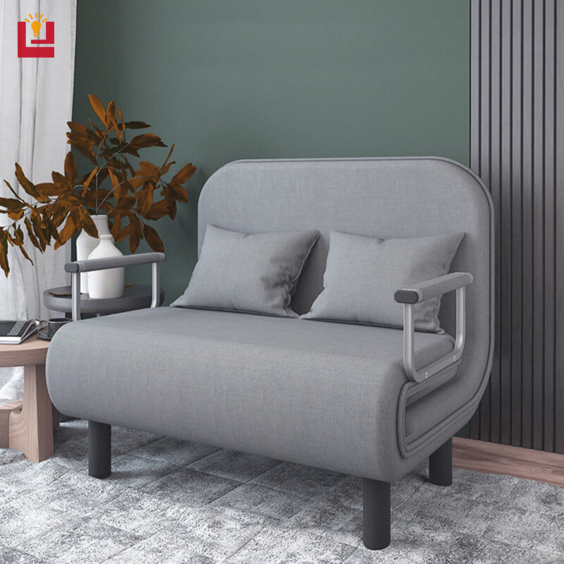YONUO Modern simple pull-out sofa bed apartment rental house small unit simple single double folding sofa with armrests