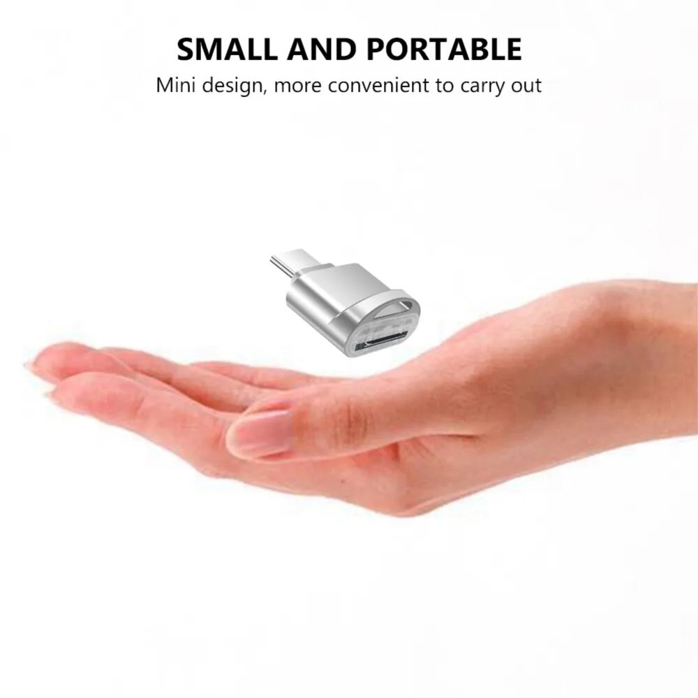 Ecily Bộ chuyển đổi OTG loại USB C đầu đọc thẻ USB 3.1 USB-C TF Micro SD Micro SD XC Type-C Bộ nhớ CardReader cho máy tính xách tay điện thoại thông minh
