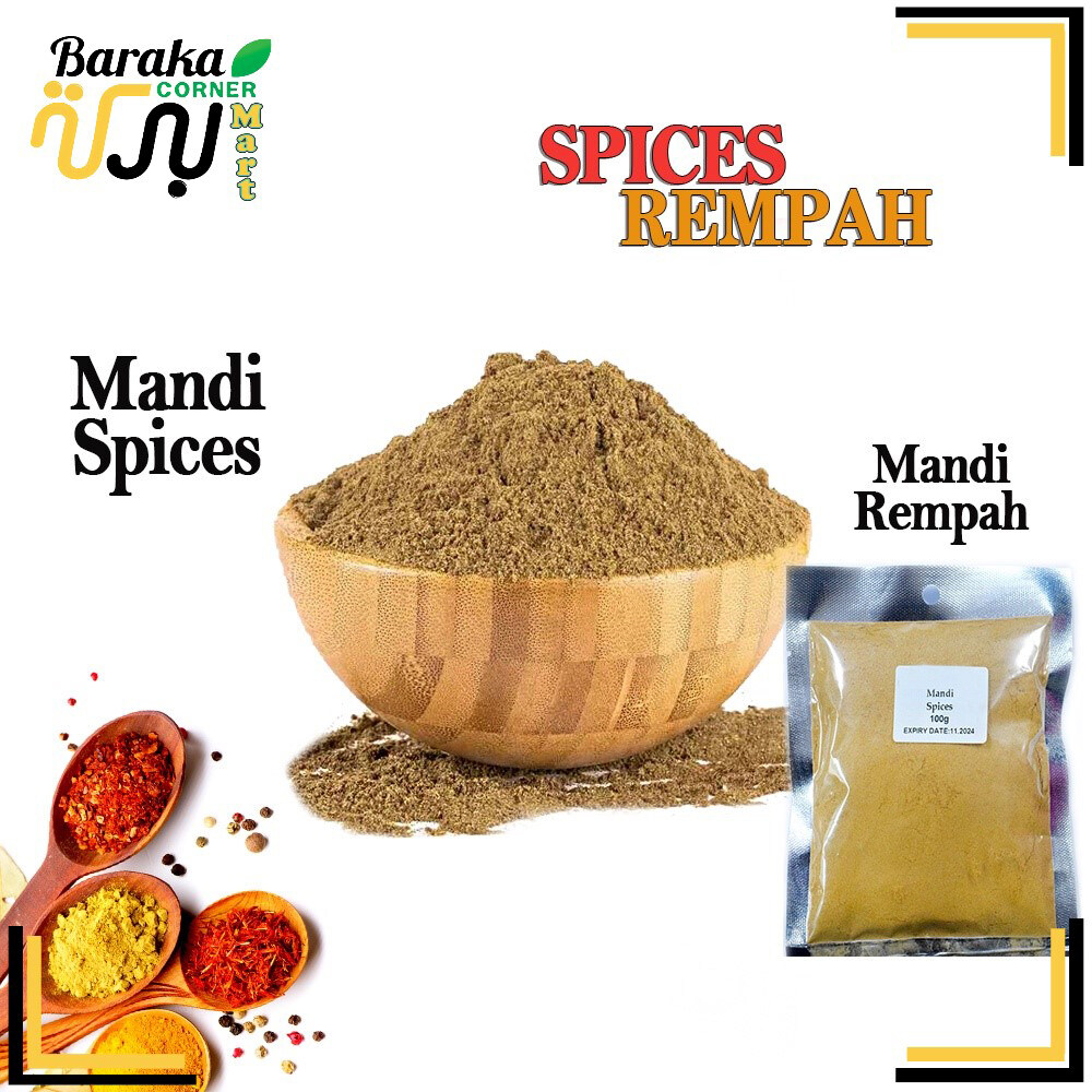 100G ASSORTED SPICES POWDER SERBUK REMPAH GARLIC / MANDI MIX / SHAWARMA / KABSAH/ PAPRIKA