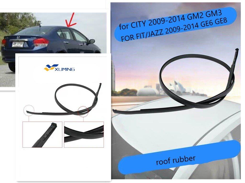 Xuming A Pair(left and Right) Roof Rubber/ Roof Seal Strip Car Roof
