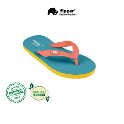 Fipper Junior Rubber for Children in Turquoise / Yellow / Peach (Dark)