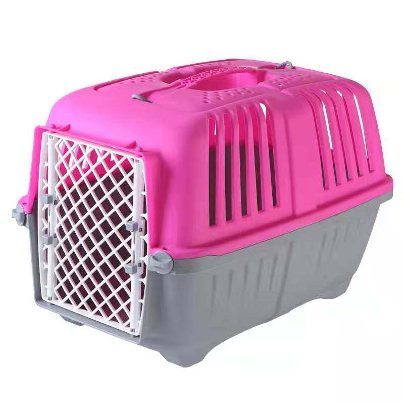 [HATELI] 1PCS Cat and Dog Plastic Pet Air Box Consignment Box Small Size Portable Outgoing Boxes