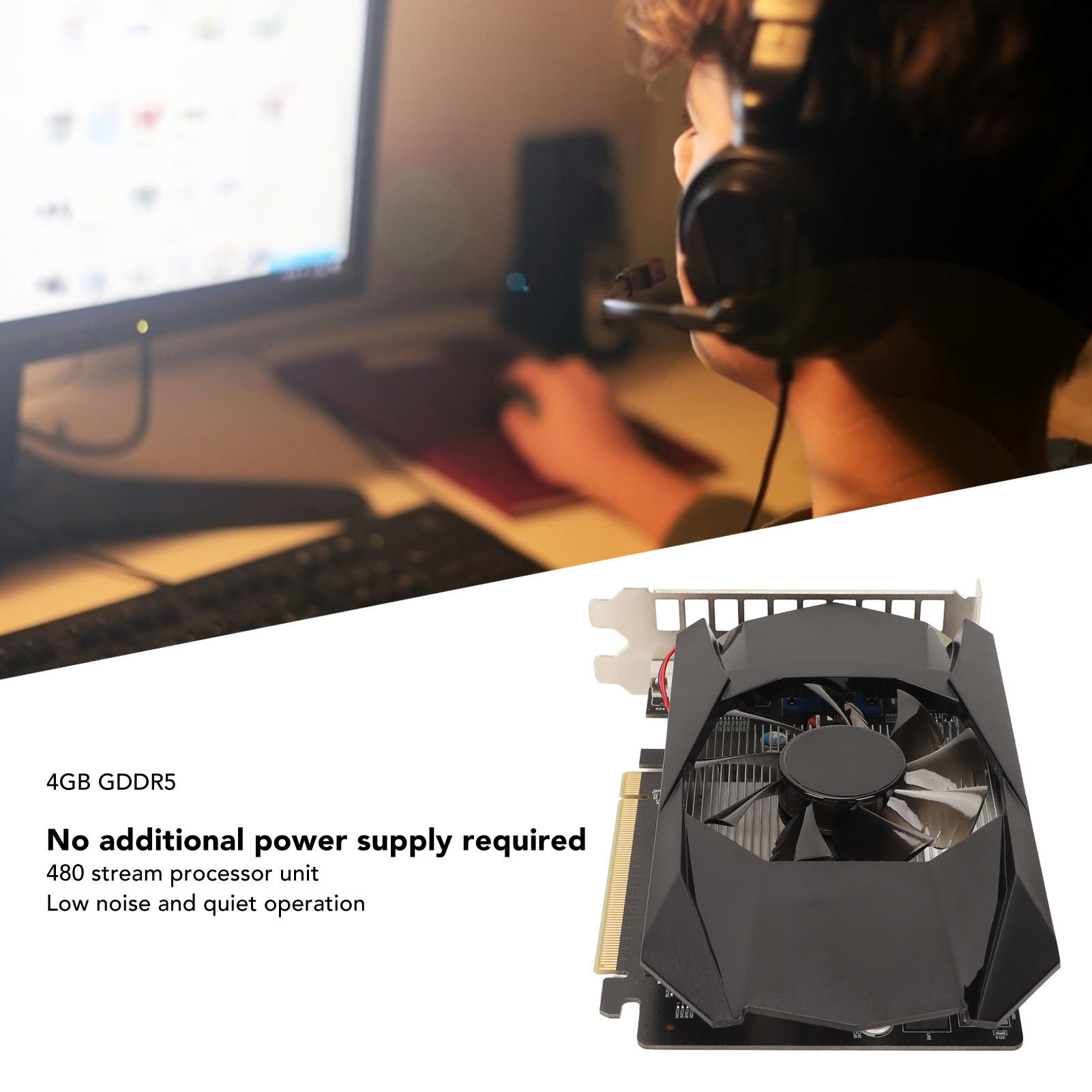 PC Graphics Card 128bit Graphics Card HD7670 for Desktop