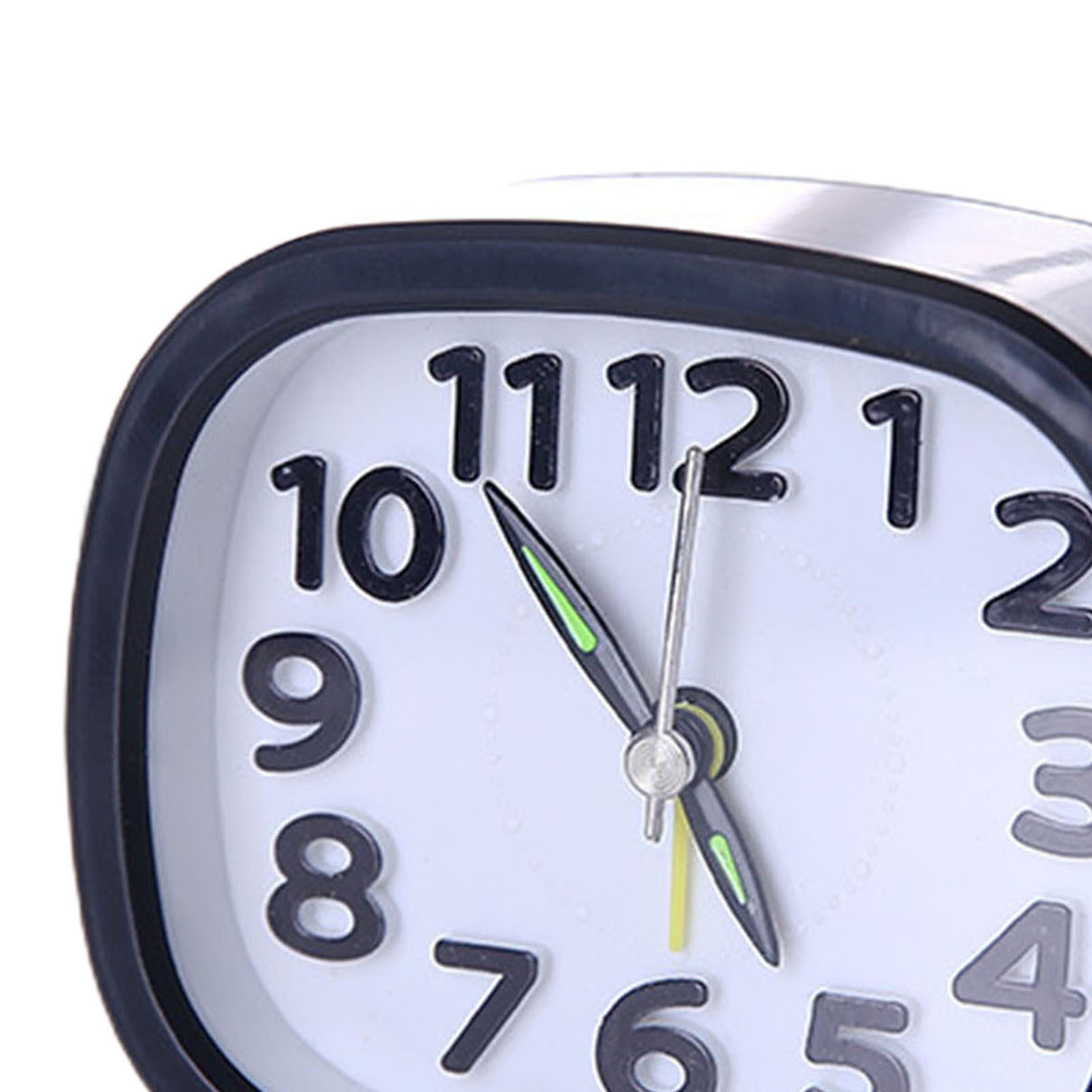 Sanwood® Table Clock Low Noise Multi-functional Round Small Bedside Analog Alarm Clock for Daily Use Modern Alarm Clock