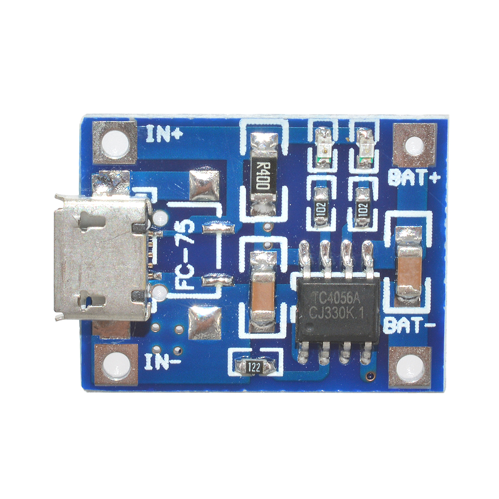 10PCS 5V 1A TP4056 Micro USB Charger 18650 Interface Lithium Battery Charging Board DIY Charger Module