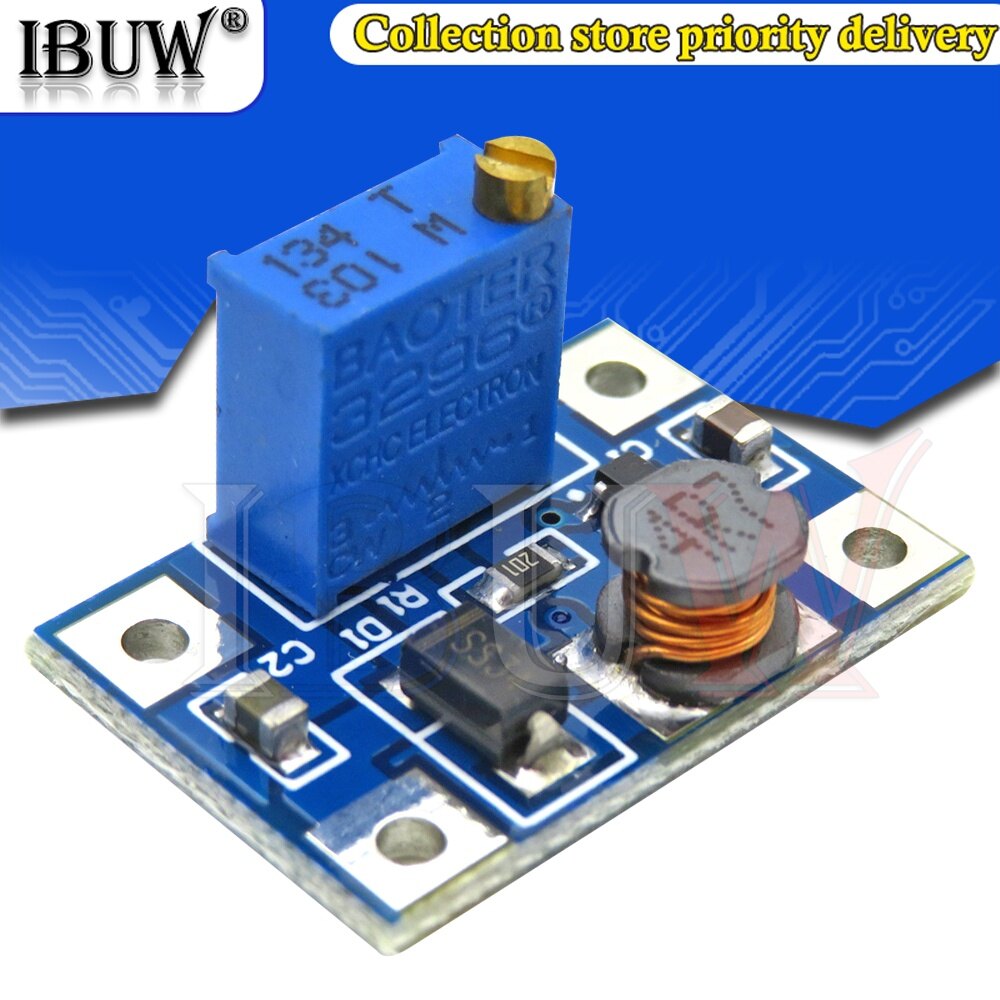 1pcs dc-dc 2-24v to 2-28v step up adjustable power module step up boost converter large current 2a sx1308