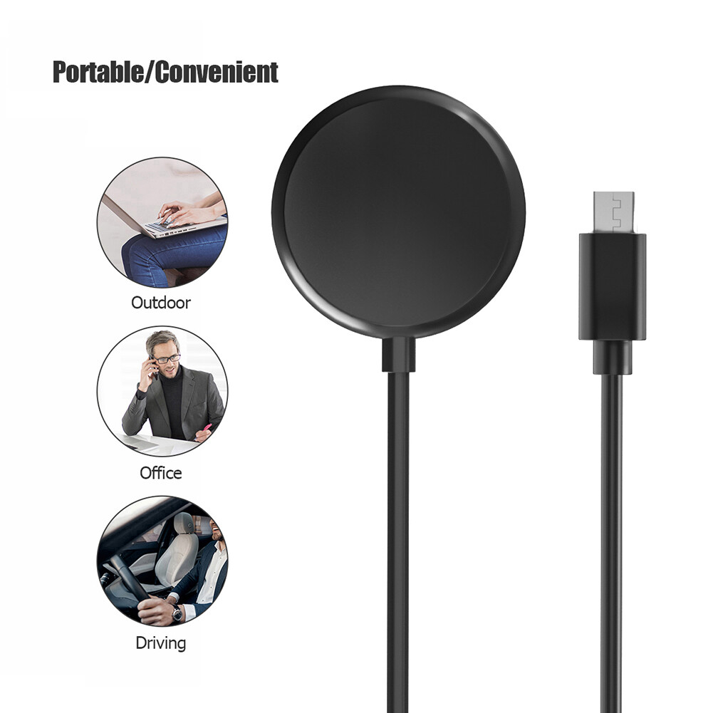 1m Magnetic Charger 5V 1A USB/Type-C Wireless Magnetic Charging Cable Smart Watch Accessories Replacement for Google Pixel Watch 2022