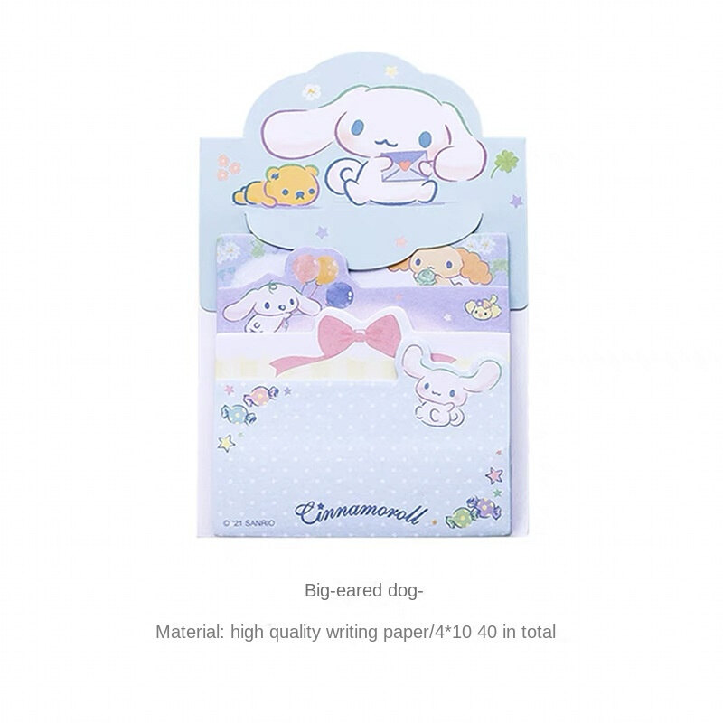 Ready Stock 40 Sheets Sanrio Post-it Notes Sanrio Sticky Note Cute Sticky Notes Paper Paper Creative Tear Off Memo Message Reminder Note Pad Stationery Gifts