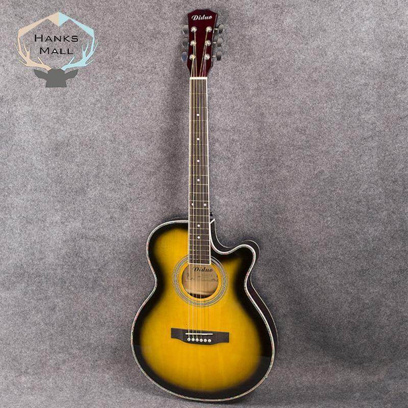 HK Guitar Acoustic Electric Steel-String Thin Body Flattop 40 Inch Guitarra 6 String Guitar Malaysia