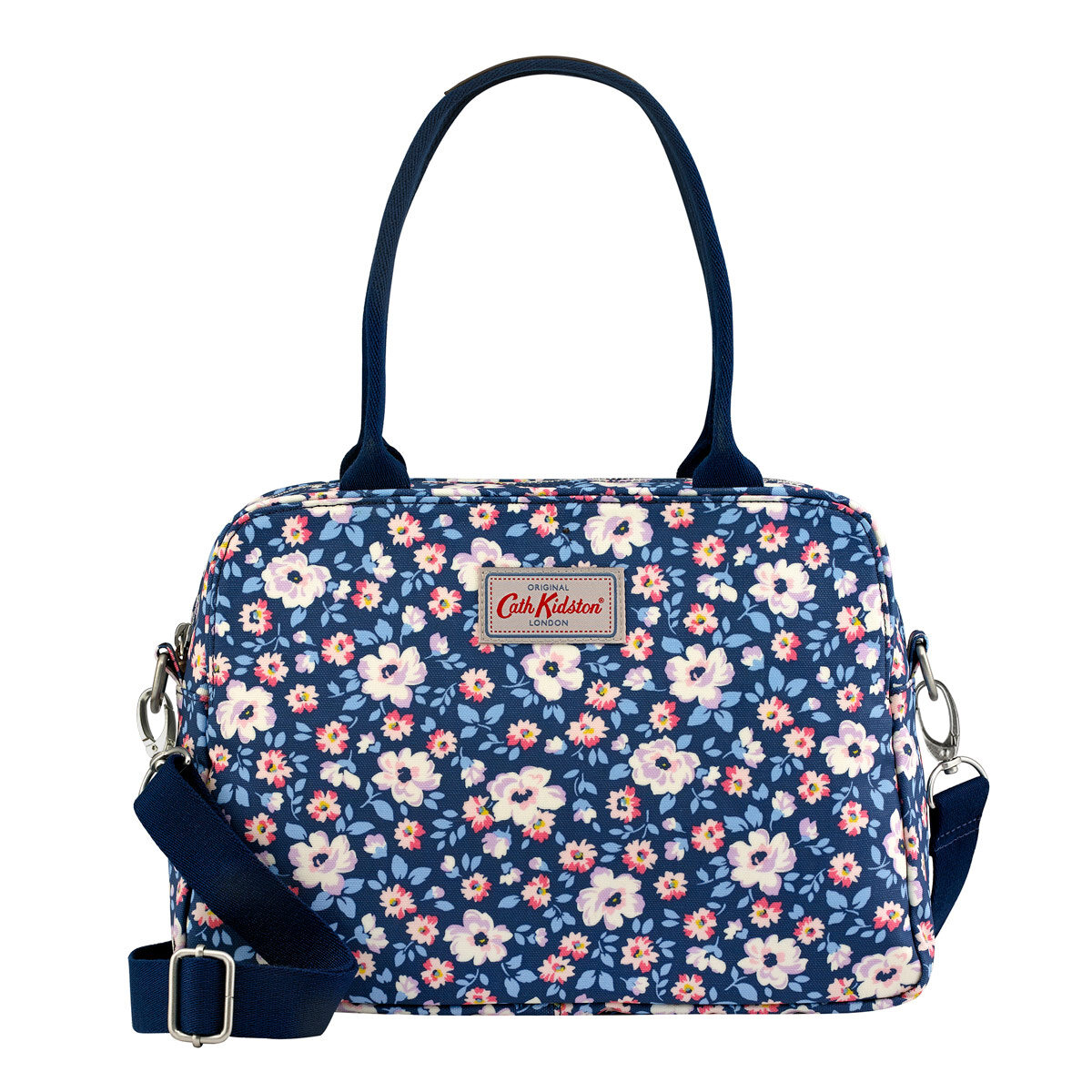 Cath Kidston Matt Oilcloth Busy Bag Water Resistant Crossbody Handbag Tote Island Flowers Colour Navy 804493 Lazada