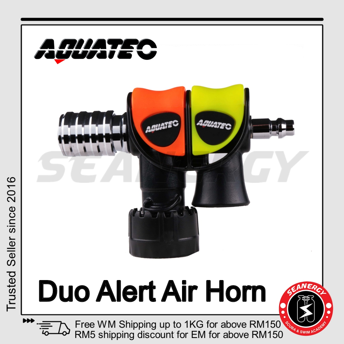 Trident Aquacraft Aluminum Scuba Diving Noise Signal Underwater Device - D669