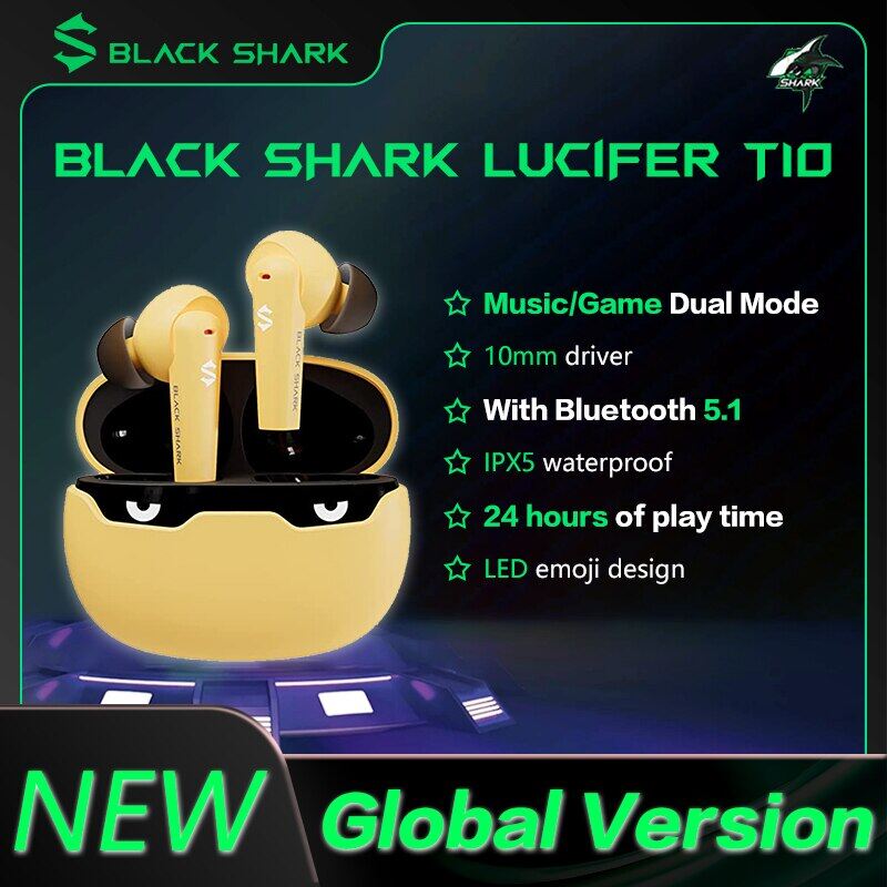 Black Shark Lucifer T10 BS-T10 Ture Wireless Earbuds 45ms Ultra