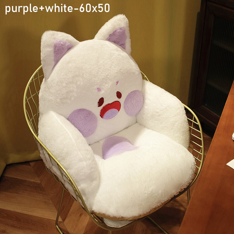 New cartoon toot cat half surrounded rabbit fur lazy all-in-one sofa office seat cushion student cat cushion