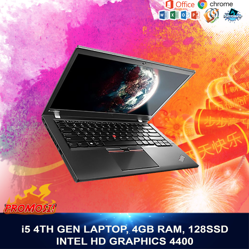 Lenovo X230 - i5 3rd Gen Laptop, 4GB RAM, 128SSD, WebCam, Wifi, 1 Year Extended Warranty Free gifts Malaysia